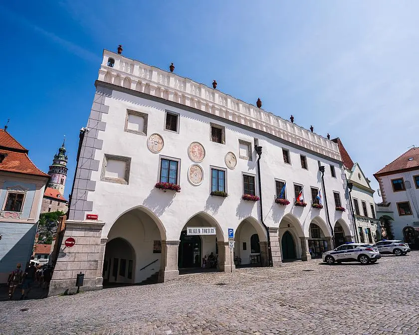 Český Krumlov városházája a Svornosti téren
