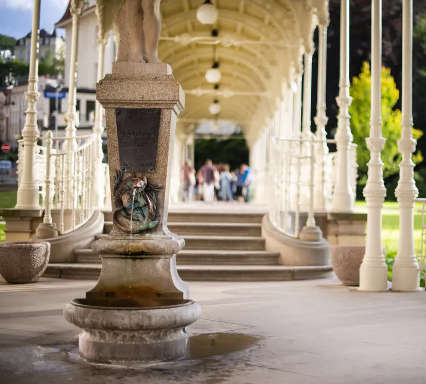 Sadová kolonáda Karlovy Varyban, Dvořák-kertek